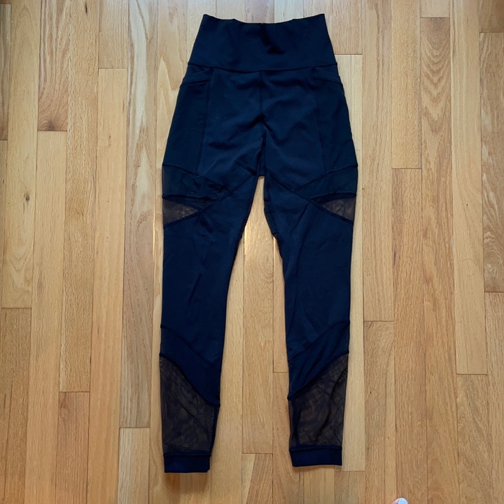 Lululemon 25” Black Mesh Leggings